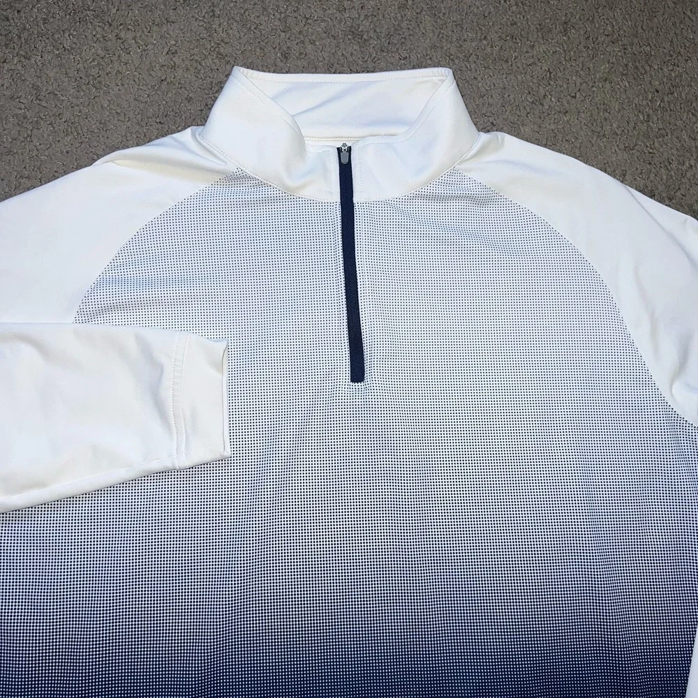 Peter Millar 1/4 Zip Men's Size L Perth Ombré Performance Southern Hills